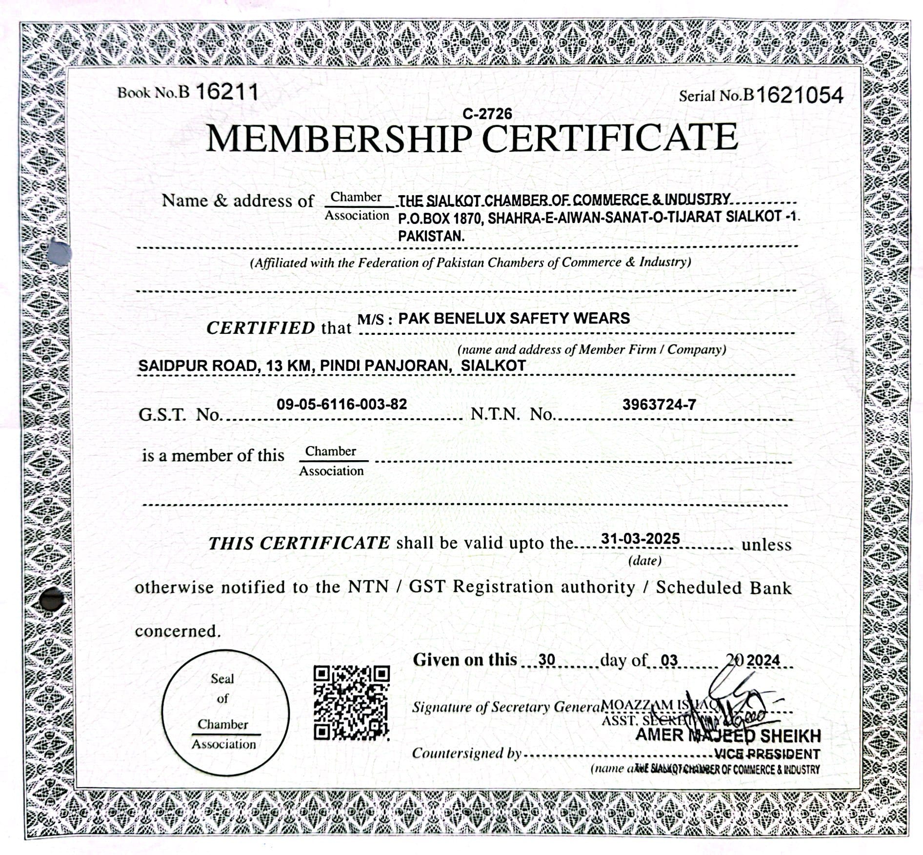 Chamber of Commerce Membership